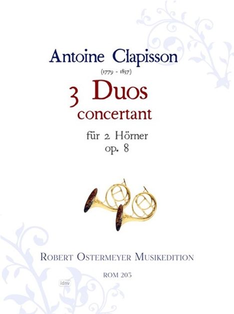 Antoine Clapisson: 3 Duos concertant für 2 Hörner, Noten