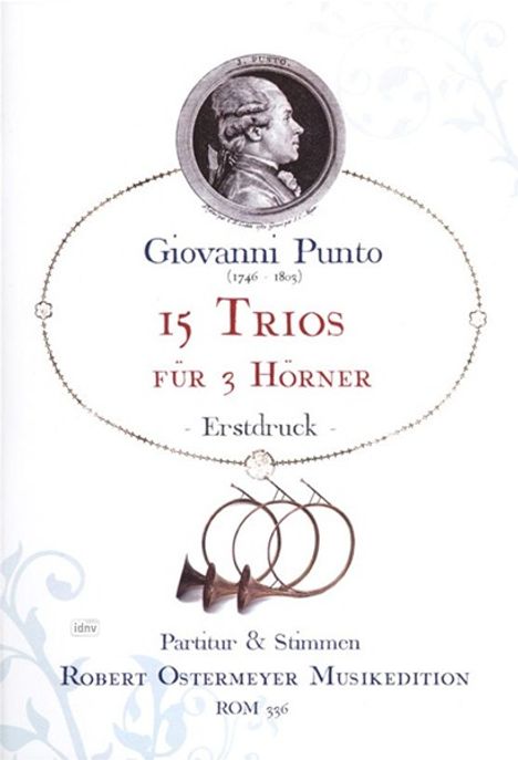 Giovanni Punto: 15 Trios für 3 Hörner (1770), Noten