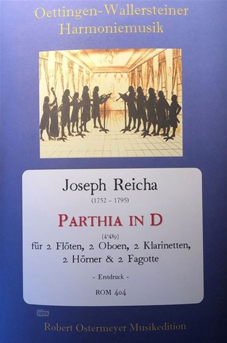 Josef Reicha: Parthia D-Dur (4°489) (1783), Noten
