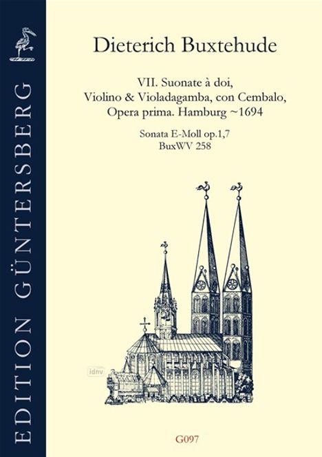 Dieterich Buxtehude: Sonata E-Moll op. 1,7 BuxWV 25, Noten