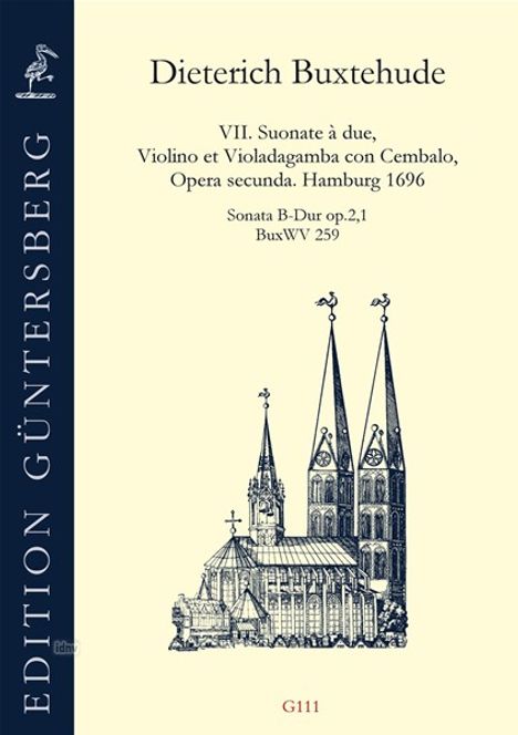 Dieterich Buxtehude: Sonata B-Dur op. 2,1 BuxWV 259, Noten