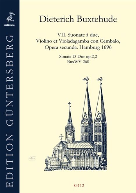 Dieterich Buxtehude: Sonata D-Dur op. 2,2 BuxWV 260, Noten