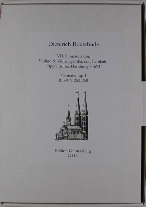 Dieterich Buxtehude: VII. Suonate a doi, Violino &, Noten
