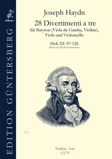 Joseph Haydn: 28 Divertimenti a tre Nr. 97-1, Noten