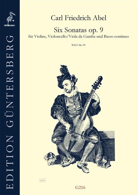 Carl Friedrich Abel: Six Sonatas  op. 9 WKO 86-91, Noten