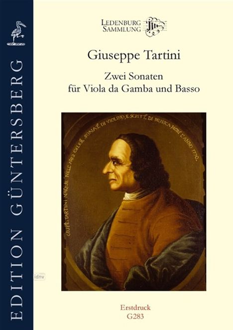 Giuseppe Tartini: Zwei Sonaten für Viola da Gamba und Basso, Noten