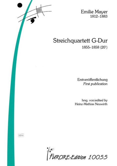 Emilie Mayer: Streichquartett G-Dur, Noten