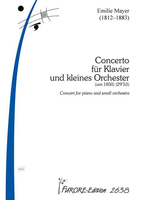 Emilie Mayer: Concerto für Klavier und kleines Orchester (1850), Noten