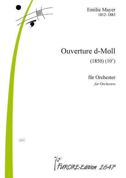 Emilie Mayer: Ouverture d-Moll für Orchester, Noten