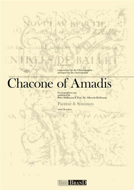 Jean-Baptiste Lully: Chacone of Amadis op. Amadis "Partitur und Stimmen" (18. Jan. 1684 Palais Royal), Noten
