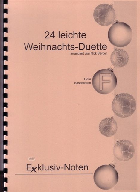 Traditionell: 24 leichte Weihnachtsduette, Noten