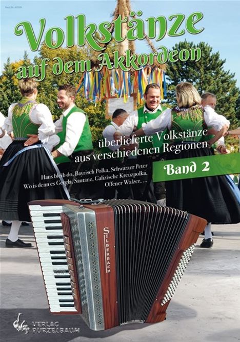 Traditionals: Volkstänze auf dem Akkordeon Band 2 für Akkordeon Solo, Zubehör
