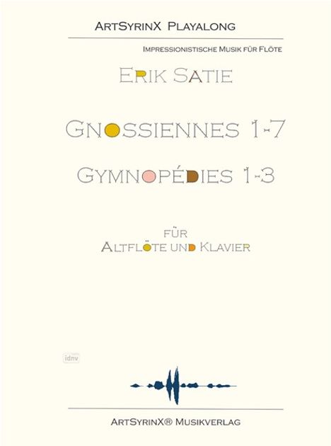 Erik Satie: Gnossiennes&Gymnopedies für Altflöte und Klavier, Noten