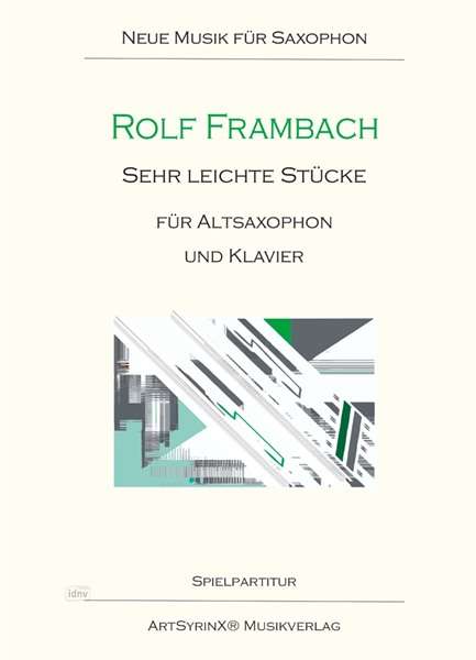 Rolf Frambach: Sehr leichte Stücke für Altsaxophon und Klavier, Noten