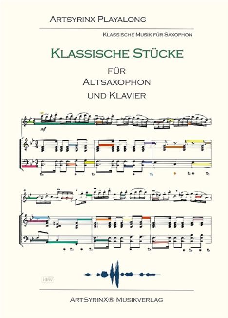 Klassische Stücke für Altsaxophon und Klavier, Noten