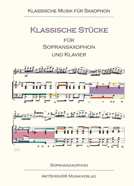 Klassische Stücke für Sopransaxophon und Klavier, Noten