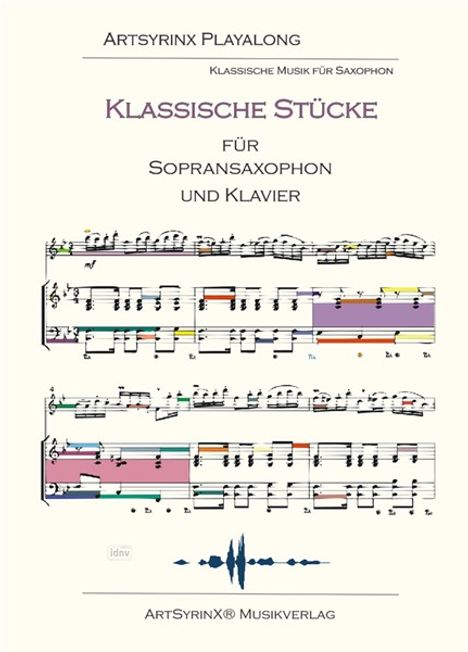 Klassische Stücke für Sopransaxophon und Klavier, Noten