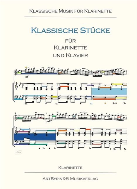 Klassische Stücke für Klarinette und Klavier, Noten
