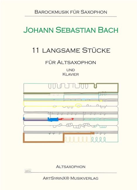 11 langsame Stücke für Altsaxophon und Klavier, Noten