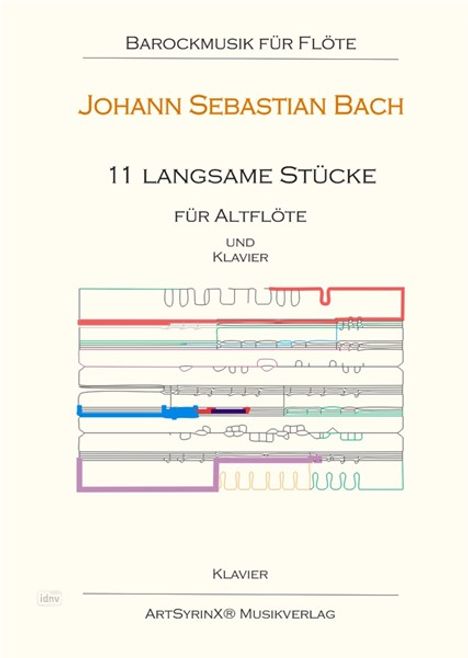 11 langsame Stücke für Altflöte in G und Klavier, Noten