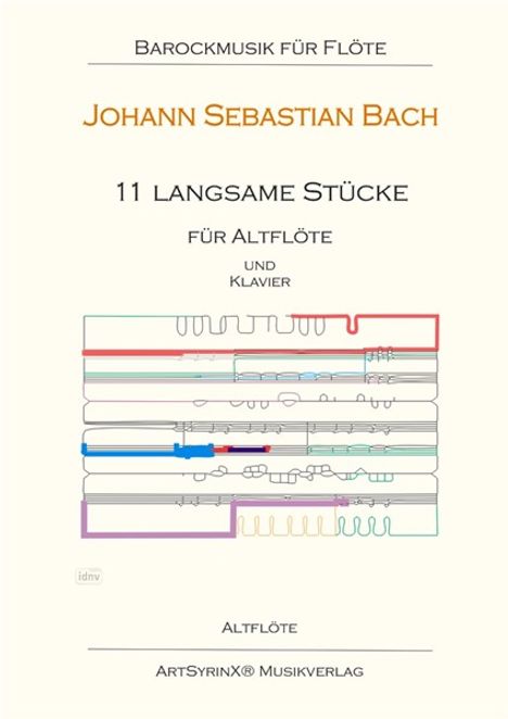 11 langsame Stücke für Altflöte in G und Klavier, Noten