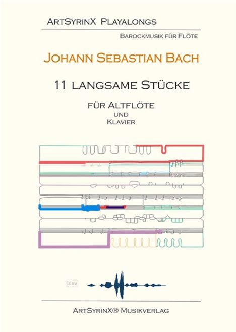 11 langsame Stücke für Altflöte in G und Klavier, Noten
