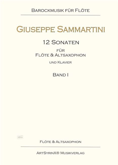 Giuseppe Sammartini: 12 Sonaten für Flöte und Altsaxophon und Klavier, Noten