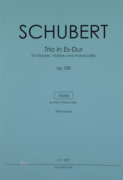 Franz Schubert: Klaviertrio in Es-Dur op.100, Noten