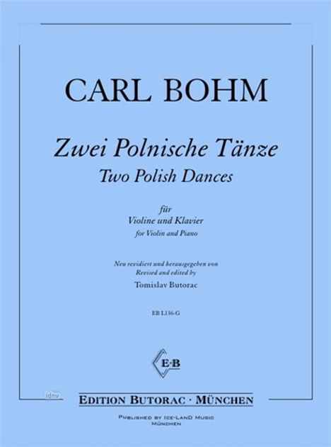 Carl Bohm: Zwei Polnische Tänze, Noten