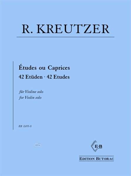 Rodolphe Kreutzer: 42 Etüden "Études ou Caprices", Noten