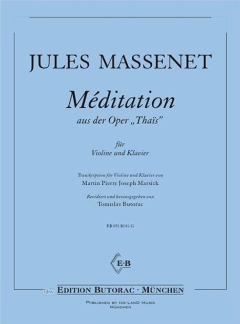 Jules Massenet: Meditation aus der Oper "Thais", Noten