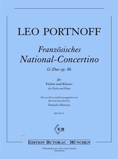 Leo Portnoff: Französisches National-Concertino G-Dur op. 86, Noten