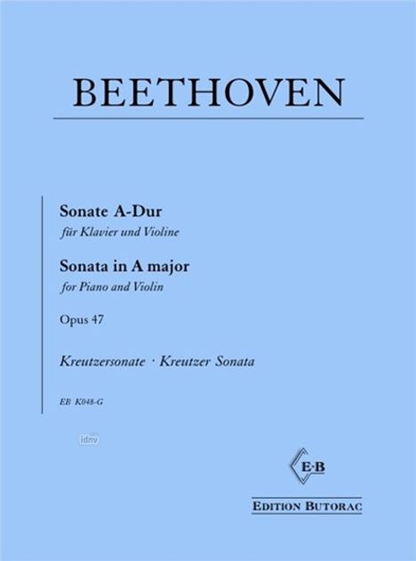 Ludwig van Beethoven: Violinsonate Nr. 9 A-Dur op. 47 "Kreutzersonate", Noten