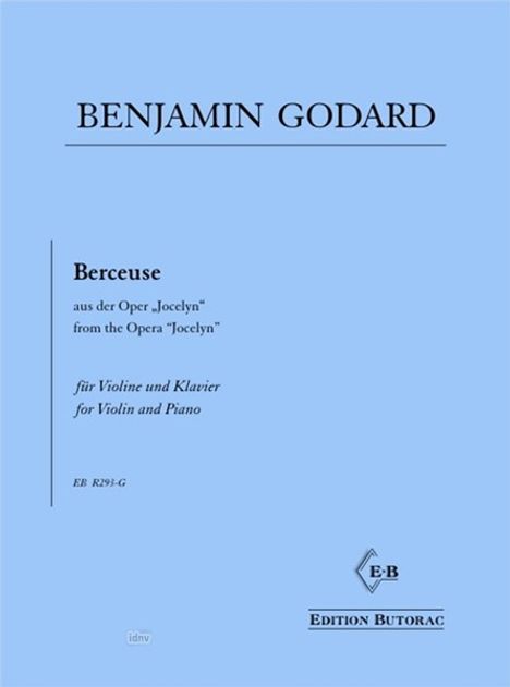 Benjamin Godard: Berceuse, Noten