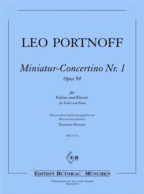 Leo Portnoff: Miniatur-Concertino Nr. 1 D-Dur op. 94, Noten