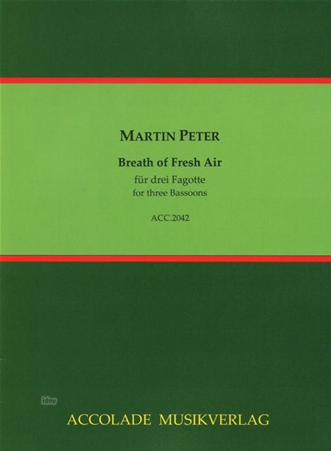 Martin Peter: Breath of Fresh Air für 3 Fagotte, Noten