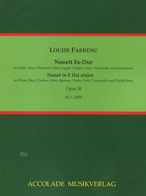 Louise Farrenc: Nonett Es-Dur op. 38, Noten