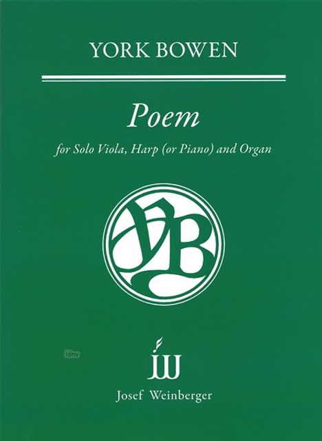 York Bowen: Poem (10.04.1912), Noten