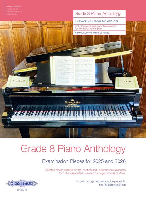 Grade 8 Piano Anthology 2025-2026, Noten