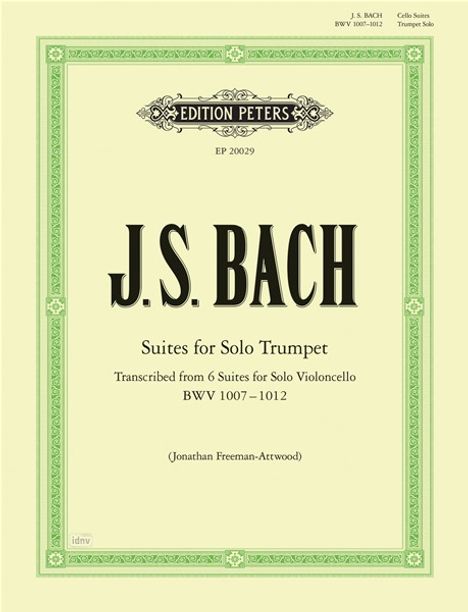 Johann Sebastian Bach: Suites for Solo Trumpet BWV 1007-1012, Noten
