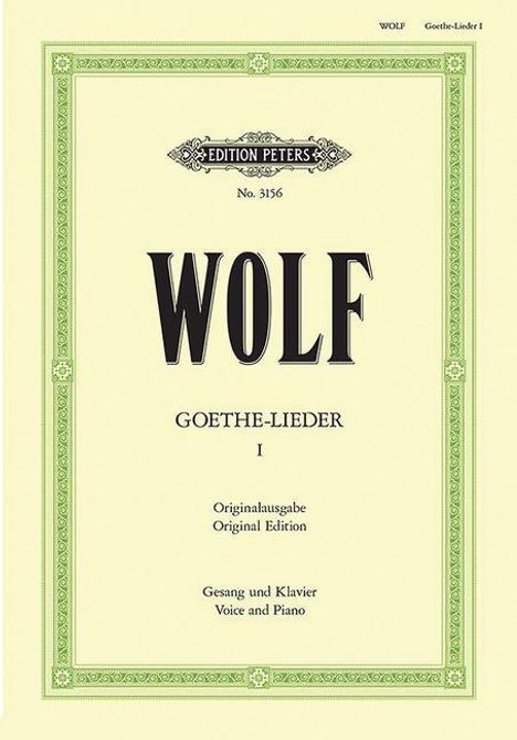 Goethe-Lieder -- 51 Songs, Buch