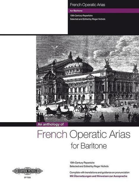 French Operatic Arias for Baritone and Piano, Buch