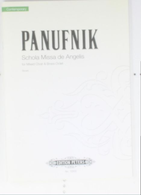 Roxanna Panufnik: Schola Missa de Angelis for Mixed Choir &amp; Brass Octet (2009), Noten