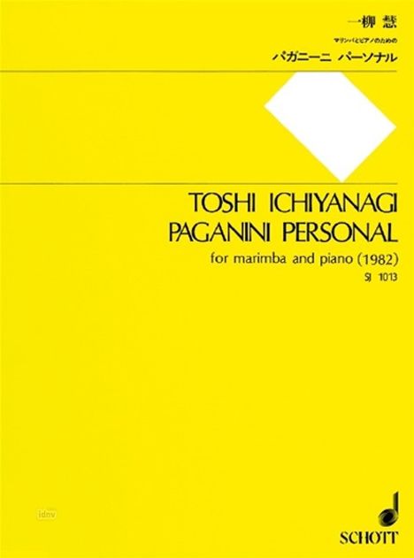 Toshi Ichiyanagi: Paganini Personal, Noten