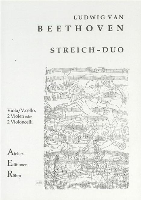 Ludwig van Beethoven: Duo für Viola und Violoncello, Noten