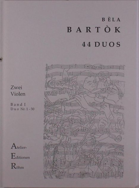 Bela Bartok: 44 Duos für 2 Violinen, Bd. 1, Noten