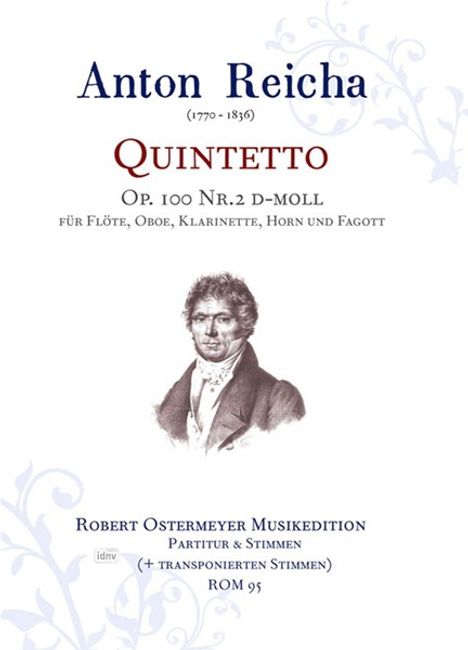Anton Reicha: Quintetto Nr. 2 d-Moll op. 100, Noten