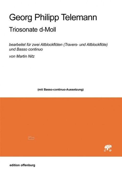 Georg Philipp Telemann: Triosonate d-Moll für zwei Alt, Noten