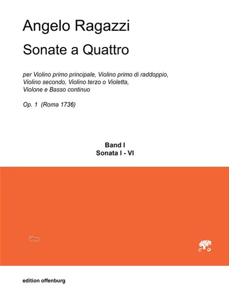 Angelo Ragazzi: Sonate a quattro, Noten