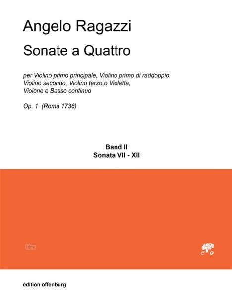 Angelo Ragazzi: Sonate a quattro, Noten